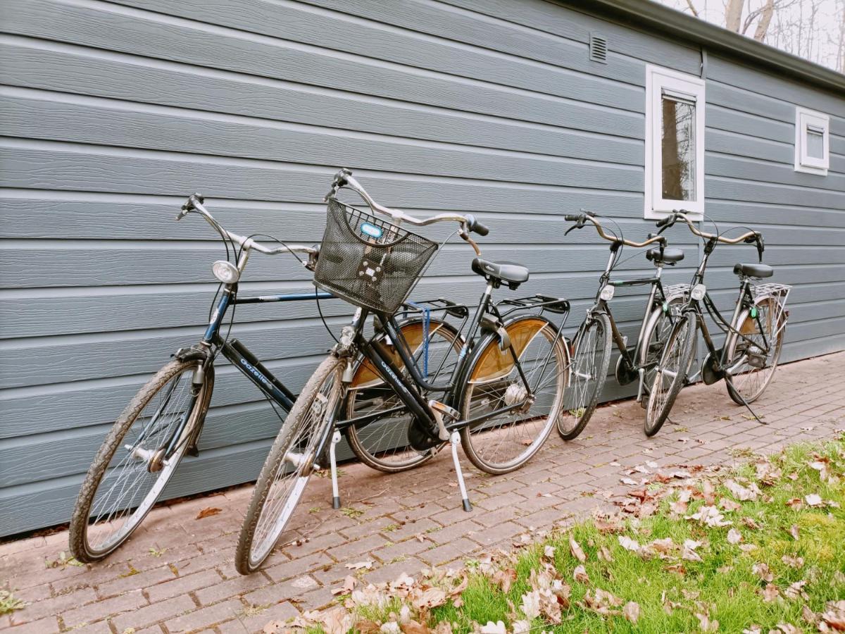 4p chalet TOLVE met 2 fietsen vlakbij natuurgebieden Drents Friese Wold, Fochteloërveen en gevangenisdorp Veenhuizen Oosterwolde  Buitenkant foto
